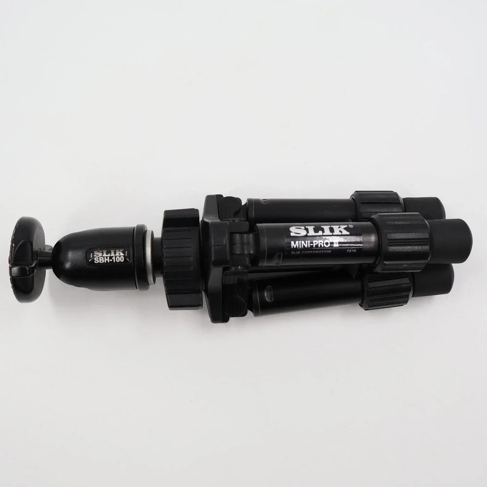 Slik Mini-Pro III Tripod Unisex OS Black SBH-100 Ball Head Tabletop Compact